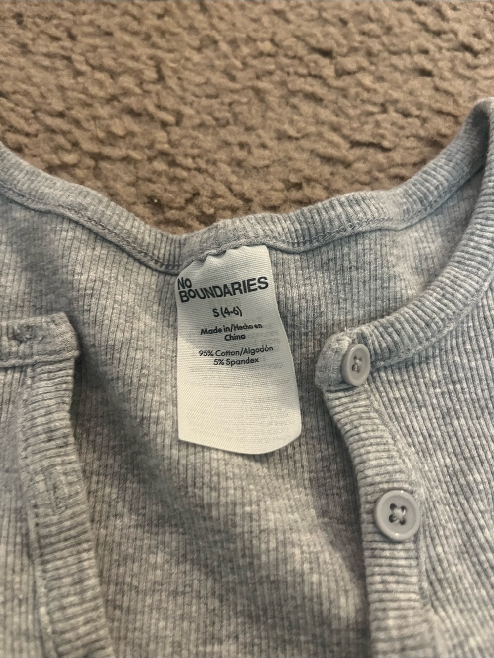 Ribbed Button Tank - Picture 3 of 3